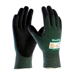 34-8743/L Maxiflex Cut, Green Engineered Yarn Shell, Blk Nitrile Microfoam Gr…