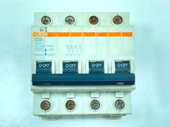 GI C45N C25 25A 415VAC IEC 898 10KA 4 Pole MCB Switch