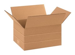 Box USA MD1186 Multi-Depth Corrugated 11 1/4″ L x 8 3/4″ W x 6″ H, Kraft