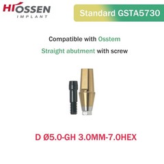 US Titanium Straight Transfer Abutment Fit Hiossen ET III MINI Regular Platform