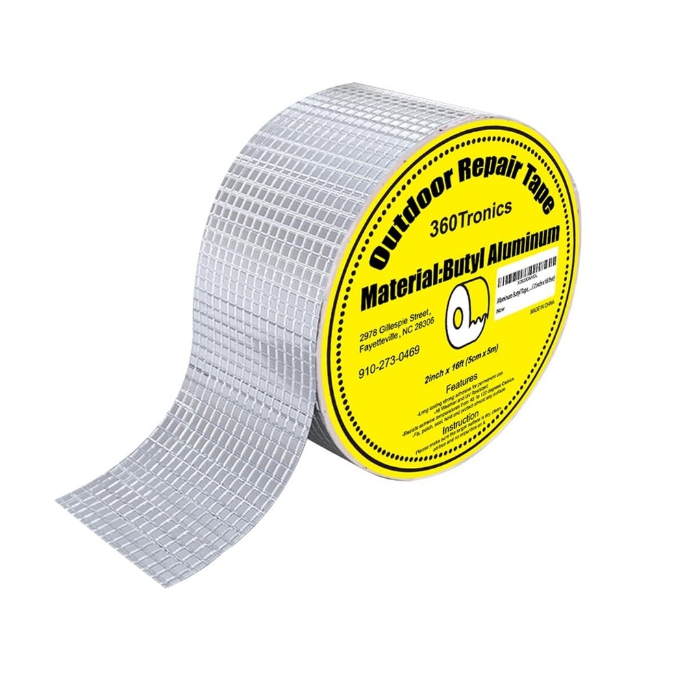 5x Strong Waterproof Tapes, Aluminum Butyl Tapes 2in x 90ft, RV, Roof, Metal