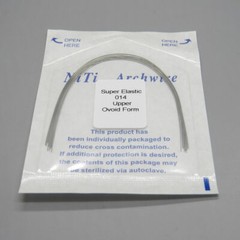 100 Pcs Dental Orthodontic Round Arch Wire Super Elastic NITI Ovoid/Natural U/L