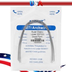 Dental Ortho Braces Super Elastic Niti Ovoid Form Rectangular Arch Wires Rectang