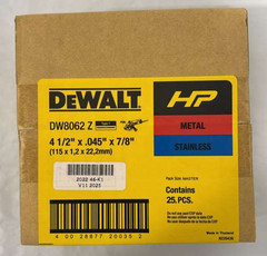 DeWalt DW8062 4-1/2-Inch Diameter by .045-In – 25 piece