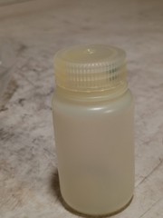 Nalgene Wide Mouth Lab Sample Bottles Lot of 4 Natural Plastic w/ Caps