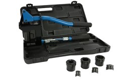 TEMCo Industrial TH0021 Metal Stud Punch – 3 Die Set (7/8″, 1-1/8″, 1-11/32″)