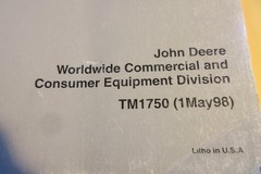 John Deere TM1750 200 230 300 550 CS Chain Saw Technical Service Manual