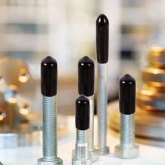 163PCS Rubber End Caps Assortment Round Bolt Screw Covers, Vinyl Tube Caps Black