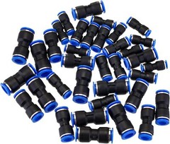 280/50PCS Quick Connect Straight Push Connector Air Line Fittings Straight Push