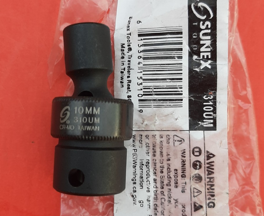 NEW Sunex Tools 10mm 310UM 3/8″ Drive 6 Point Universal Impact Swivel Socket