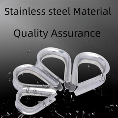 20 Pack M5 Stainless Steel Thimble, 5/32-3/16 Inch Wire Rope Cable Rigging
