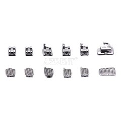 Brackets de Autoligado Pasivos Ortodoncia Mini MBT .022 con Gancho 3-4-5 y Tubo