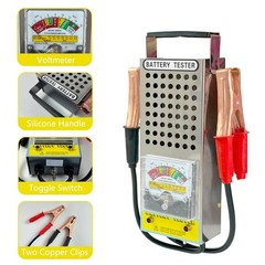 10-120A 6V 12V Automotive Battery Load Tester – Voltmeter Clamps, Alternator …