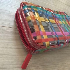 Hobonichi Drawer Pouch Ane Transparent Check Used Official Japan Used