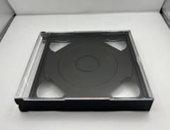 100 NEW 24MM DOUBLE (2) CD CHUBBY BLACK, CASE ONLY, 1057Q, MADE IN US