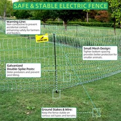 Electric Poultry Netting Chicken Fence Ducks Turkeys Sheep Geese Fence in Yard