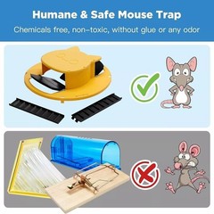 4-PACK Bucket Lid Mouse Rat Trap Bucket Mousetrap Catcher US FAST SHIPPING🔥