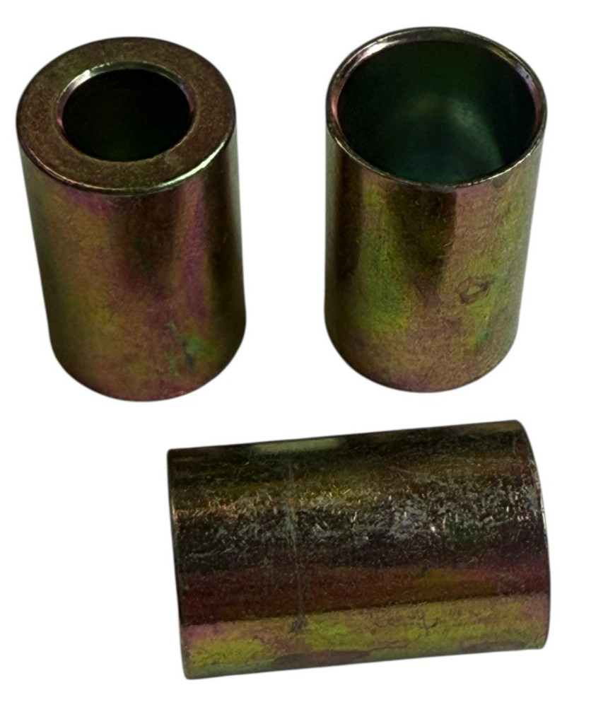 Steel Spacer Bushing Sleeve OD 0.66in ID 0.58in Length 1.02in Lot. LOT OF 28