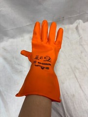 Chemical Resistant Nitrile Rubber 9mil Cleaning Gloves – Showa 707HVO – LARGE