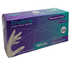 Trugrip™ Exam Powder Free Latex Gloves (1000 gloves/Case) (Dental, Medical)