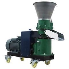 Upgraded Feed Pellet Mill Machine 12mm Plate 3Rollers Output 120-150KG/h 220V