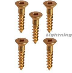 #10 x 1-1/4″ Brass Wood Screws Square Drive, Flat Head Countersunk Qty 500