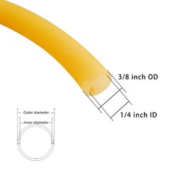Natural Latex Rubber Tubing, 1/4″ ID X 3/8″ OD 10 Feet Surgical Tubing for Home