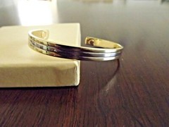Pure Copper Magnetic Bracelet Arthritis Energy Cuff – Gold Silver Plated