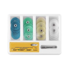 AZDENT Dental Composite Finishing Polishing Disc Metal Bush Contouring Kit