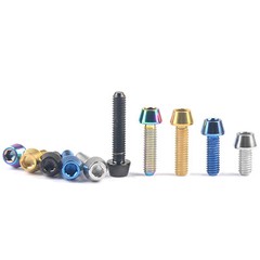 M6 Titanium Bolt Taper 10/16/18/20/25/30/35/40/45/50~65mm Allen Socket Cap Screw