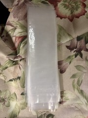 Case of 1000 Flat Poly Plastic Bags 3″ x 20″ Clear Open Top 2 Mil (10 Packs)
