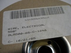 Mil-Spec US Military Hook Up Wire, 26AWG 7-strand M16878/1, New Spool 550ft