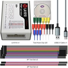 LA1010 USB Logic Analyzer 16 Input Channels 100MHz with The English PC Softwa…