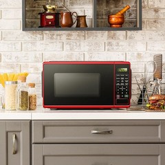 0.7 cu. ft. Countertop Microwave Oven, 700 Watts, New (Color : Red) Red