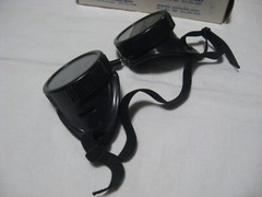 Vintage U.S. Welding Dark Green Lens Adjustable Safety Glasses/Goggles M-5H