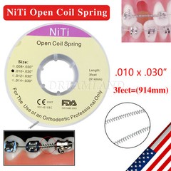 1 Roll Dental Orthodontic Niti Open Coil Spring Spool Dia.010 *030 inch 914mm