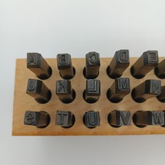 Young Bros Stamp Works 3/16” 4.8mm Steel Die Punch Stamp Letters Set