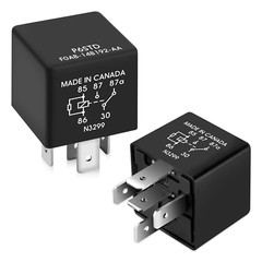 2 Pcs P6SDT FOAB-14B192-AA Relay – 12VDC 40A 5 Pins, Fit for Ford Models, Ensure