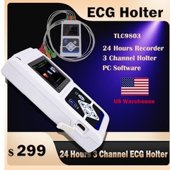 3 Channel Dynamic EKG Holter 24 Hours with PC Software ECG Holter
