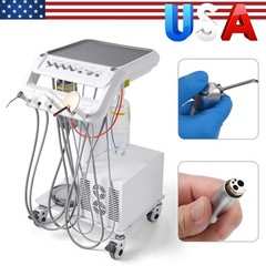 Portable Dental Unit System Air Compressor Powerful Suction Scaler Lamp Light
