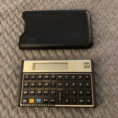 Hewlett Packard HP 12C Dark Brown/Gold Programmable Scientific Calculator
