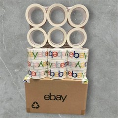 ( 2 ) Roll eBay Branded Packaging Shipping Tape 2” x 75 Yds