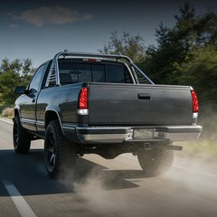 Clear Matte Black Full LED Tail Lights for 1988-1998 Chevy GMC C1500/2500/350…