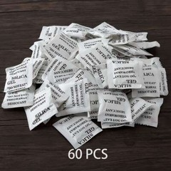 60Pcs 100Pcs 3g 5g Grams Silica Gel Desiccant Pack Moisture Absorber Reusable