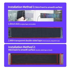 Programmable LED Sign Bluetooth APP Flexible Scrolling Message Board Text Animat