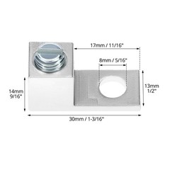 50 Pack Aluminum Mechanical Lugs Tin Plated 14-2/0 AWG Electrical Connectors Set