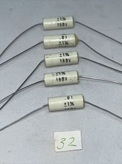 .01uf 160V Axial Film Polystyrene Capacitor 160 Volts 10000pF New Lot of (5)