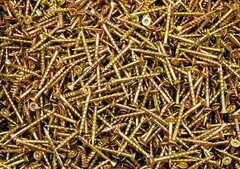 (700) Torx T20 Star Flat Head 8 x 1-5/8 Yellow Zinc Type 17 Outdoor Wood Screw