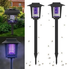 Solar Powered Mosquito Zapper Solar Bug Zapper, Bug Zapper Outdoor IP44 Mosquito