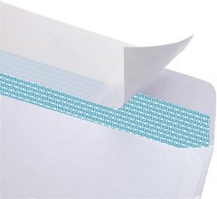 100 Self-Seal Security Envelopes, Windowless, Quick-Seal & Privacy Tint, 4⅛ x 9½